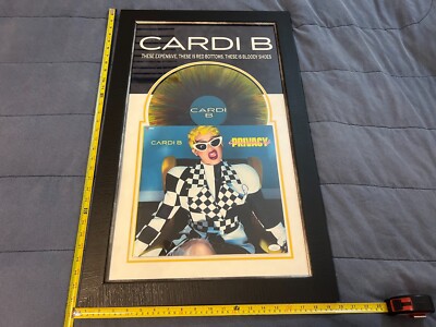 Cardi B Signed Autograph Invasion of Privacy Vinyl Album 20x32