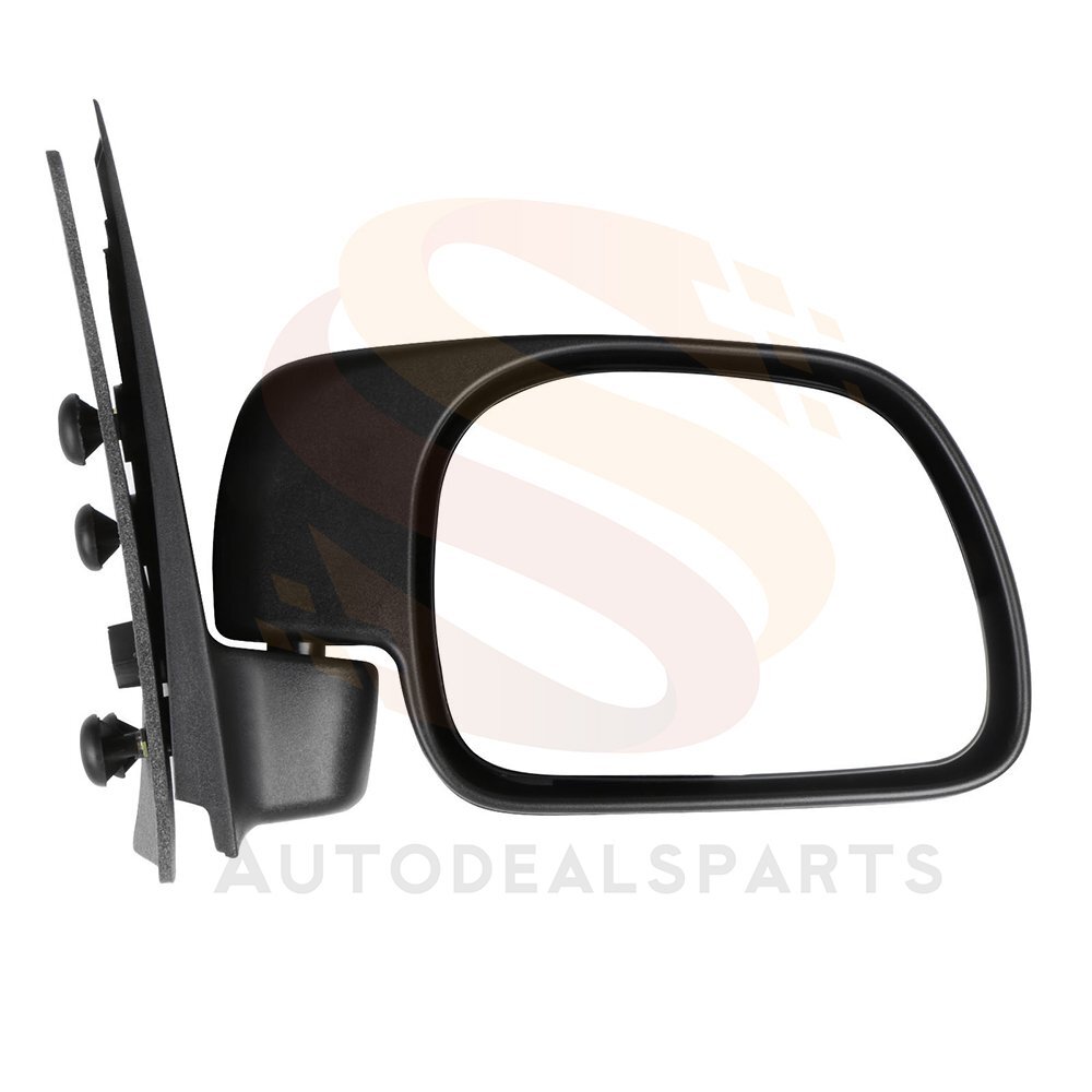View Mirror Compatible With 1999-2015 Ford F-250 Right Side Manual Fold Black