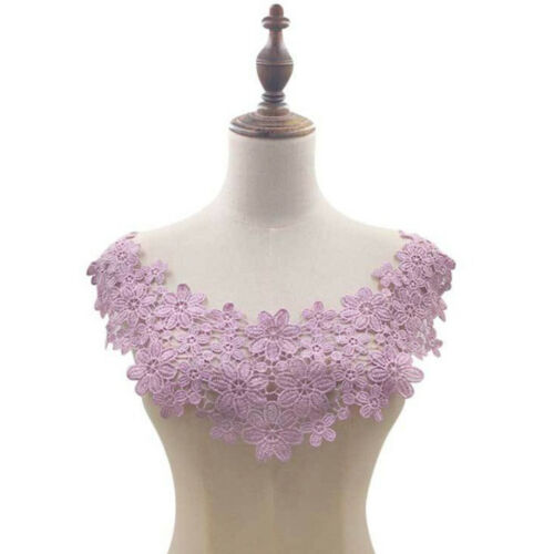 1pc Blume Applikation Spitze Kragen Borte Bestickt Neckline Nähen Patch Stoff - Bild 15 von 26