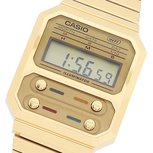 Reloj Casio A100weg-9a Vintage Serie Retro Dorado - Imagen 2 de 6