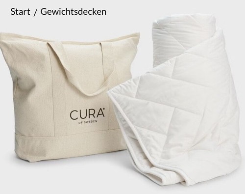 CURA Pearl Cotton Eco Gewichtsdecke 150x210 5kg