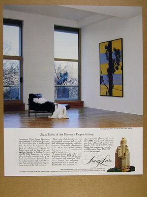 1989 Trump Parc Condominiums apartment 3A photo NYC vintage print Ad