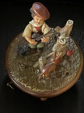 Antique Music Box, Thorens Movement, Anri, Italy, Plays Tales of Vienna Woods
