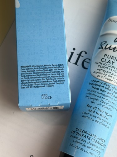 Bumble and Bumble Bb. Sunday Purifying Clay Wash Deep Clean Lactic 5oz 150ml NIB - Picture 6 of 13