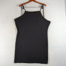 Pretty Little Thing Black Ribbed Strappy Stretch Mini Dress 18