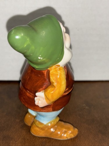 Vintage Snow White & The Seven Dwarfs Porcelain Ceramic Figures Japan Set Of 7 - Picture 11 of 24