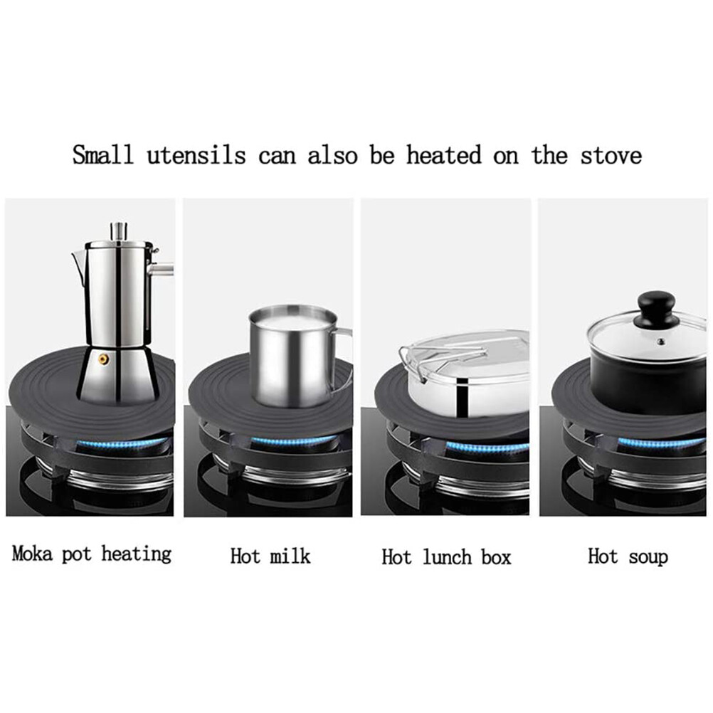 (Black)Heat Diffuser Plate Gas Stove Diffuser Gas Stove Heat Conduction