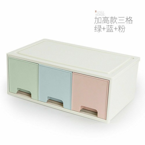 Desktop Drawer Finishing Storage Box Toiletry Cosmetics Organizer Holder Macaron - Picture 9 of 13