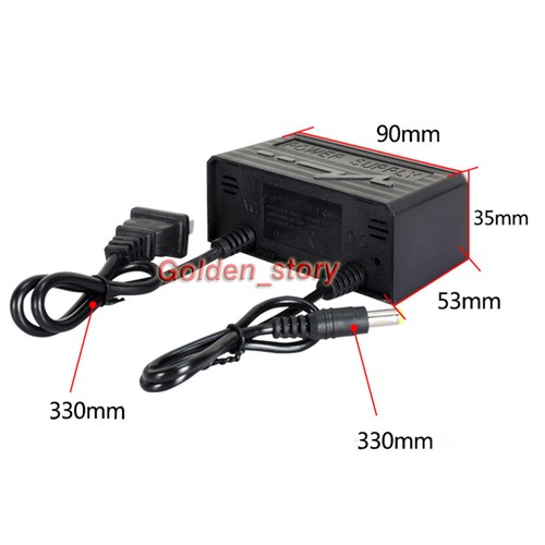 Monitor adaptador de enchufe impermeable fuente de alimentación de CA-DC CA 110V-240V a CC 12V 2A EE. UU. - Imagen 3 de 6
