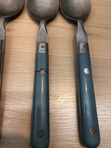 Vintage Washington Forge Mardi Gras WF Light Blue Flatware Set (15) Piece - Picture 6 of 9