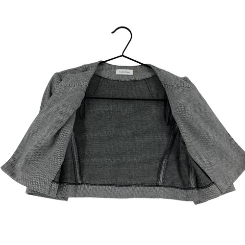 Calvin Klein Abgeschnitten Mantel Jacke Blazer Damen Größe 8 - M - Bild 3 von 9