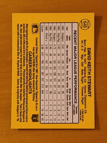 1987 Donruss Baseball Complete Your Set You Pick Choose #529 - 660 - Picture 237 of 261