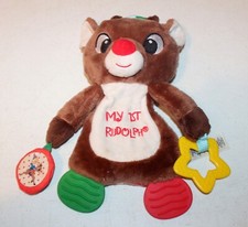10" My 1st Rudolph the Red-Nosed Reindeer Activity Toy with Rattle  Teether