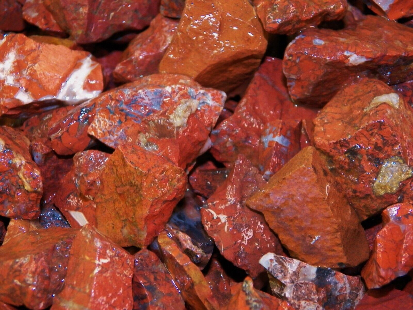 2000 Carat Lots of Brecciated Jasper Rough - Plus a FREE Faceted Gemstone