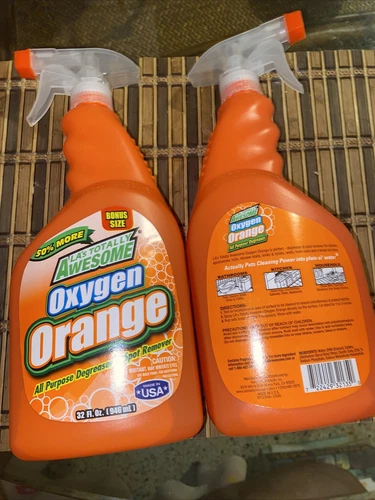 LA’s Totally Awesome  Oxygen Orange Cleaner 32Oz  Degreaser Spot Remover (2 PK)