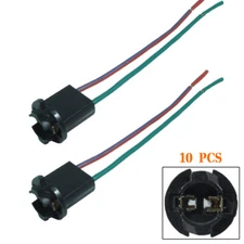 10x T10 168 194 W5W 2825 Female Socket Extension Wire Harness Adapters Connector