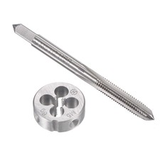M5 x 0.8mm Metric Tap and Die Set HSS Machine Thread Tap with Round Die