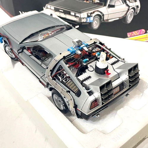 Hot Wheels 1/18 Super Elite Back To The Future Time Machine Japan Free Shipping - Picture 5 of 9