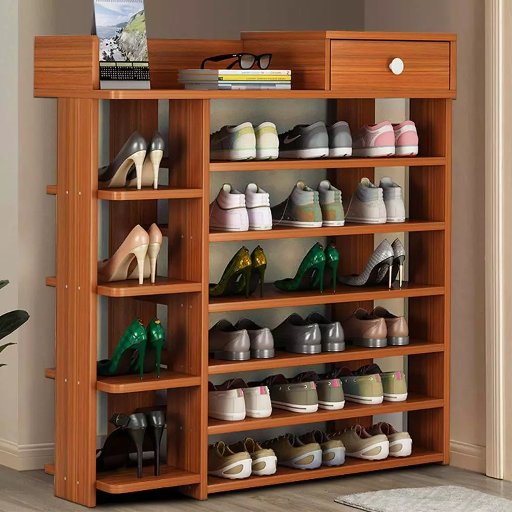 Large wooden shoe cabinet deals