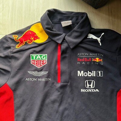 Puma Red Bull Racing Official Teamline Polo T-Shirt 2020 Puma Red Bull Racing Official Teamline Polo T-Shirt 2020