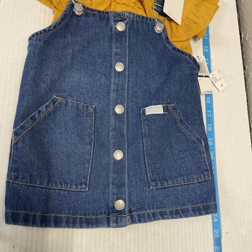 7 PARA TODA LA HUMANIDAD Niño 2 piezas. Camiseta y Vestido Mameluco Denim Talla 3T - Imagen 3 de 4