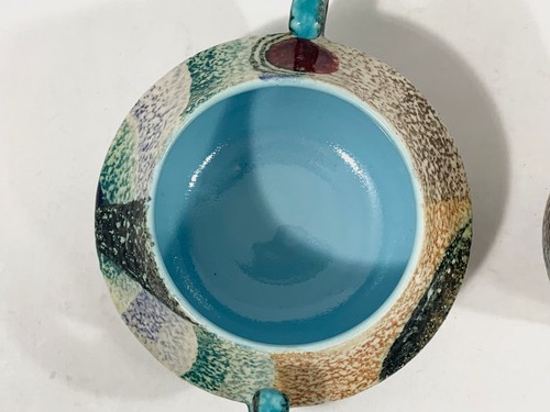 2x Nikolay Diulgheroff Mazzotti Giuseppe Albisola Sugar Bowl & Creamer Set - Picture 10 of 13