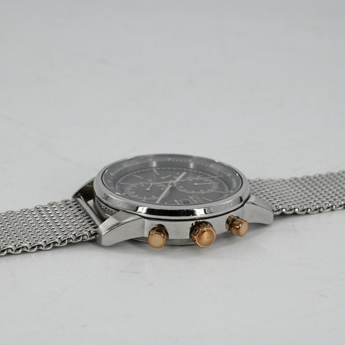 Montre pour homme CITIZEN CA0336-52H liquidation maille Eco-Drive chronographe date 42 mm (FPP009808)