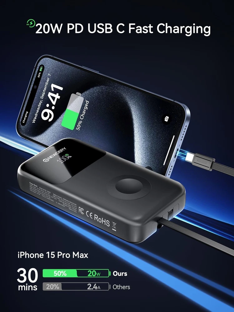 Power Bank 20000mAh 20W Charging Portable External Battery Backup For Cell Phone Power Bank 20000mAh 20W Charging Portable External Battery Backup For Cell Phone