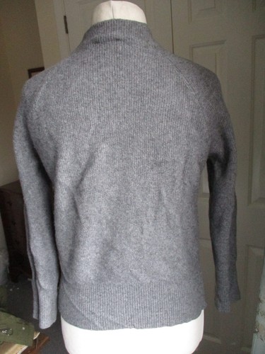 United Colors of Benetton-Grey Fine Ribbed Long Sleeve High Neck Jumper -Size XS - Foto 5 di 10