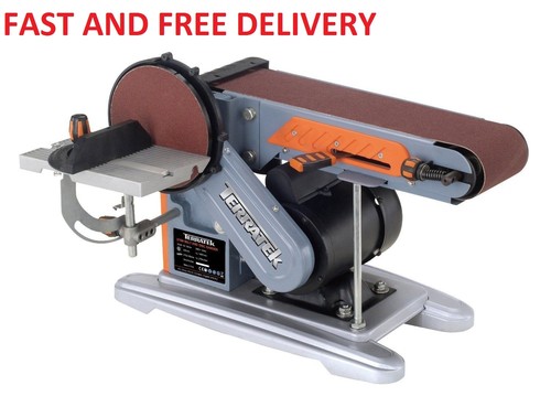 TERRATEK BELT SANDER Bench Sander 4" Mitre Belts and 6" Disc sand sanding 375W
