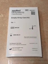 Thermo Fisher Empty Array Card Kit Expires 6/21/25 Applied Biosystems 4351471   