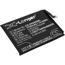 Replacement Battery For ZTE 3.85V Mobile, SmartPhone Battery 3700mAh / 14.25Wh