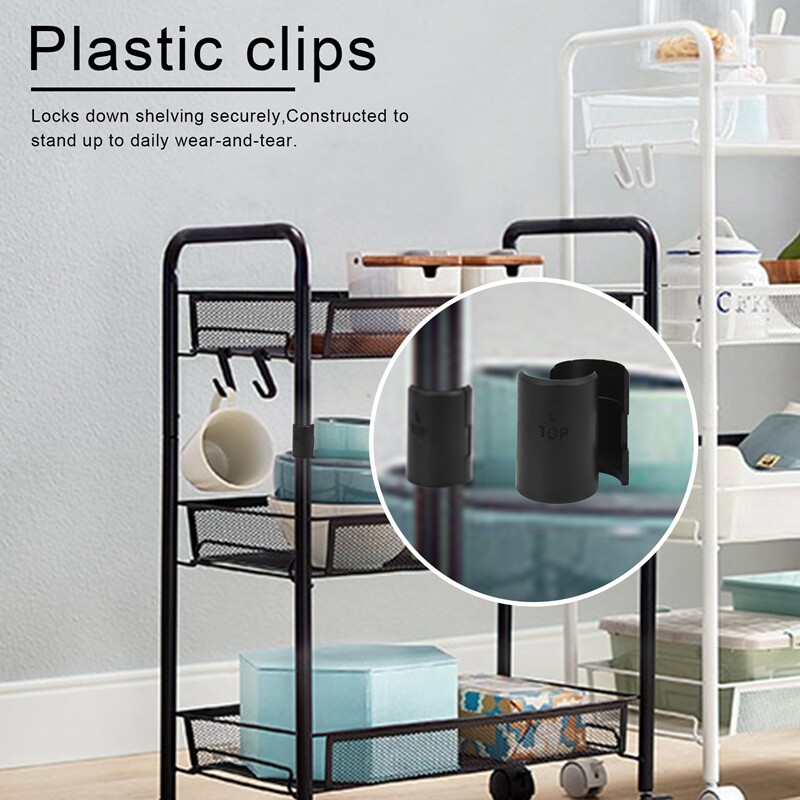 74Packs Wire Shelf Clips Wire Shelving Shelf Lock Clips for 1 Inch