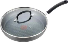 T-fal Ultimate Hard Anodized Nonstick Fry Pan With Lid 12 Inch, Oven Broiler Lid