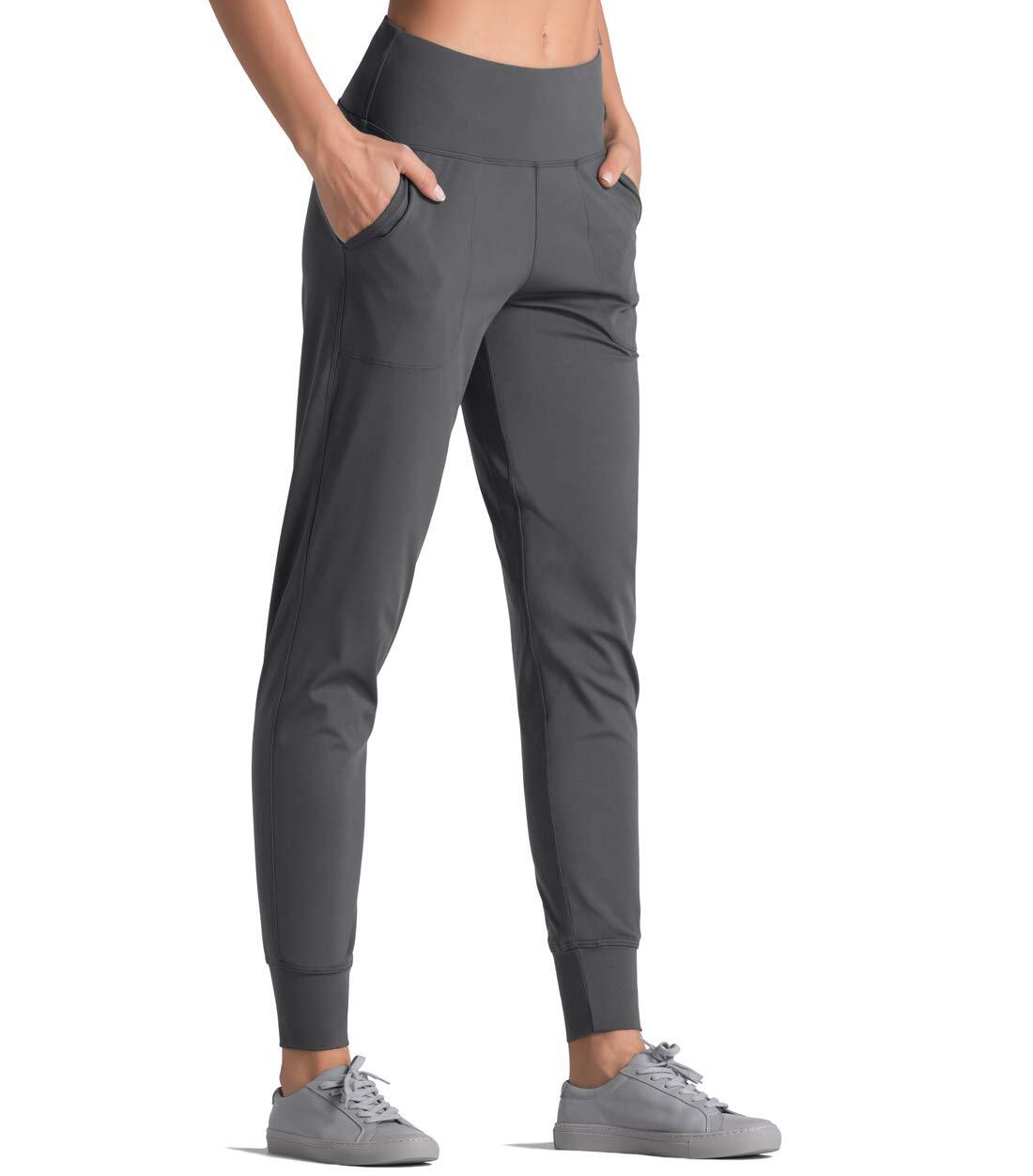 Joggers for Women with Pockets,High Waist Workout Yoga Tapered Sweatpants Wom...-image