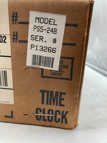Lathem PS5-24B Time Clock Power Supply For 3 Wire System NEW SEALED - Picture 2 of 4
