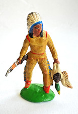 Indien chasseur au fusil tenant un canard Lisanto Indian Made in Germany