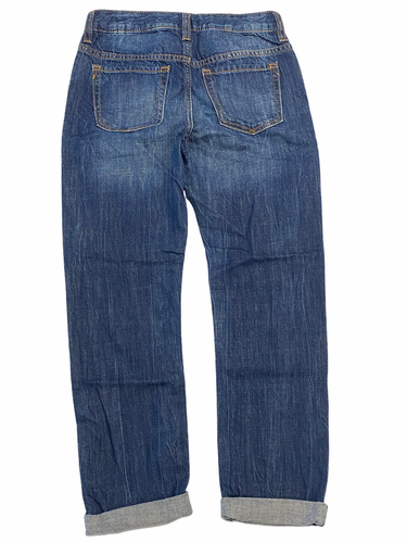 NWT GAP Girl's Girlfriend Jeans Sz 6 Medium Wash Adjustable Waist #851378 - Picture 2 of 8