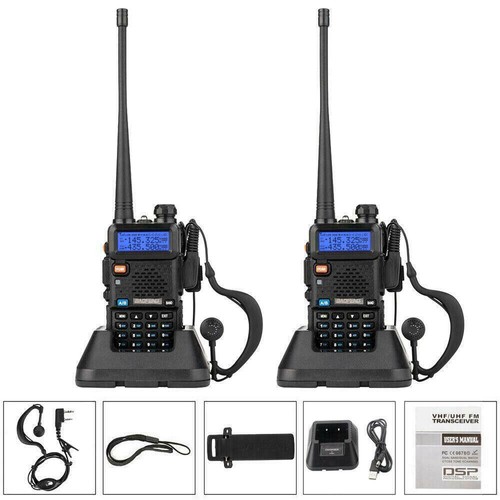 2XBaofeng BF-UV5R Radiotelefon Walkie Talkie Radiotelefon ręczny Radiotelefony 1800mAh - Zdjęcie 12 z 12