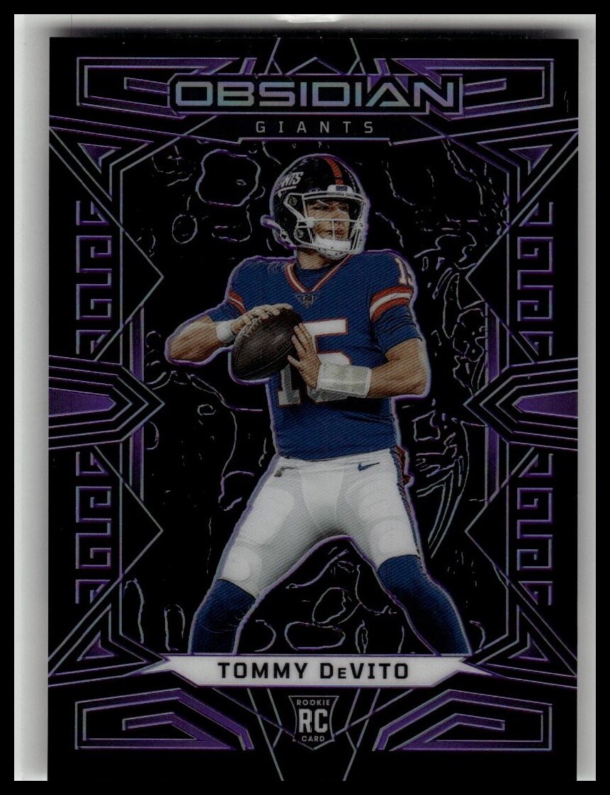 2023 Panini Obsidian Tommy DeVito Electric Etch Purple #/75 #168