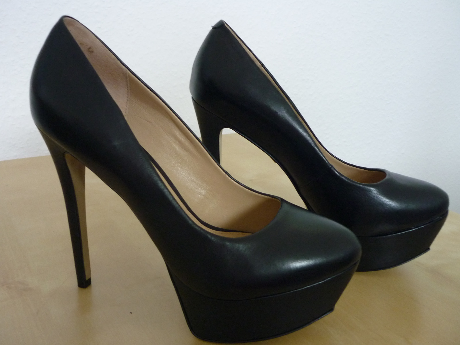 Pumps, High Heels, sehr guter Zustand, schwarz, Buffalo, Leder Pumps, High Heels, sehr guter Zustand, schwarz, Buffalo, Leder