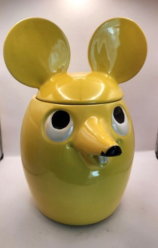 1970's McCoy Sunshine Yellow Mouse Cookie Jar