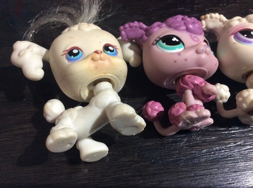 LPS Littlest Pet Shop Poodle dog litter pre- LOVED set early 2000's Vintage Toys - Picture 6 of 7