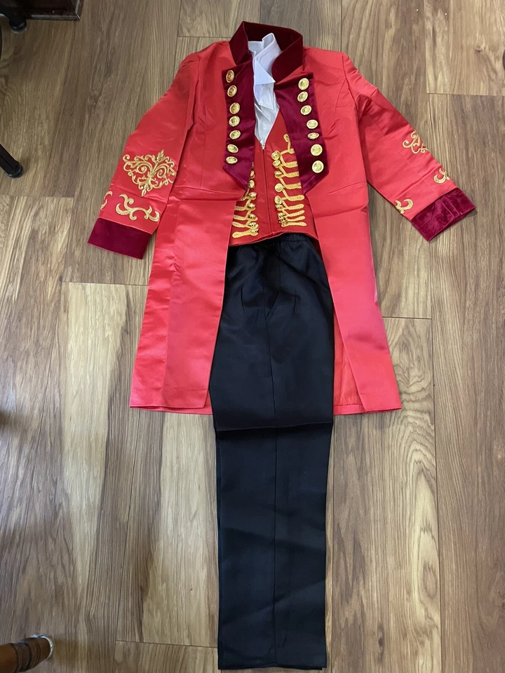 Chaqueta Adornos Dorados + Juego de Rol Fiesta Ringmaster Circo Disfraz Talla 10 Nuevo Foto 2 de 3