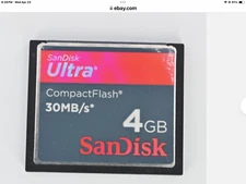 Sandisk Ultra Genuine 4GB 30MB/s CF Compact Flash Camera Memory Card