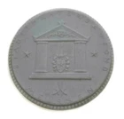 Porcelain Medal - 1922 - Stadttheater Baufond Meissen