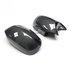 Carbon Fiber ABS Mirror Cover Cap For BMW E90 E91 E92 LCI 328i 323 335i 2009-11
