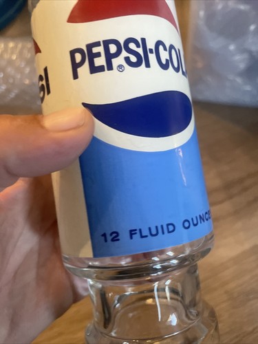 Vintage Pepsi Cola 1970er Jahre Trinkglas mit Fuß 12 flüssige Unzen - Bild 5 von 9