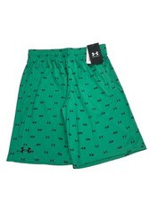 Under Armour Boys Prototype Printed Shorts, Loose Green Youth Size L Active NWT