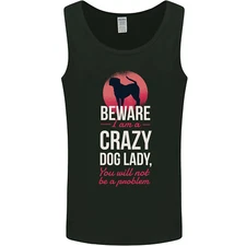 Crazy Dog Lady Funny Mens Vest Tank Top